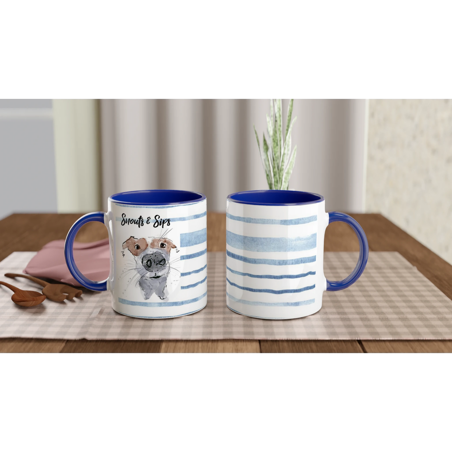 Snouts & Sips Ceramic Mug – 11oz Colorful Design.
