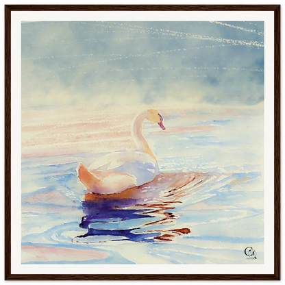 Grace in Stillness Swan Canvas Print