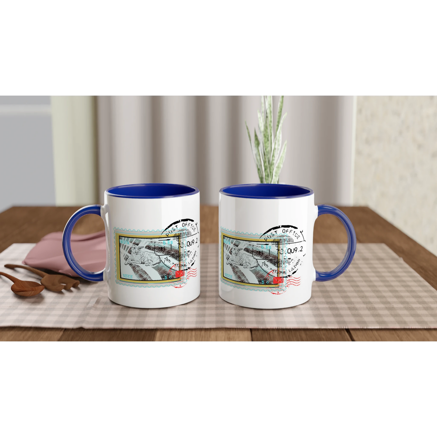 Streetside Post 11Oz Color Filled Ceramic Mug.