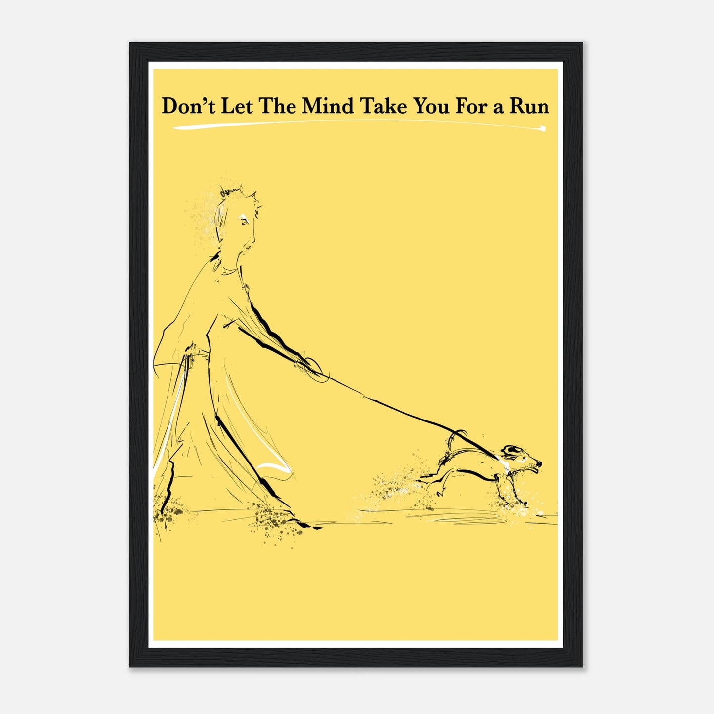 Motivational Poster Mind On a Leash 