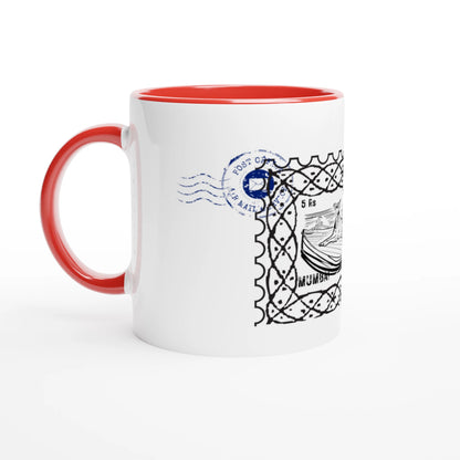 Mumbai Post 11Oz Color Filled Ceramic Mug.