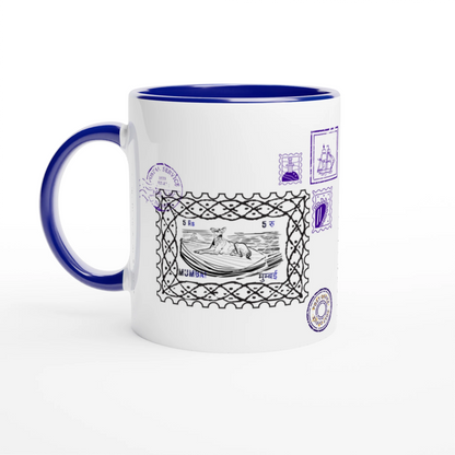 Mumbai Post 11Oz Color Filled Ceramic Mug.