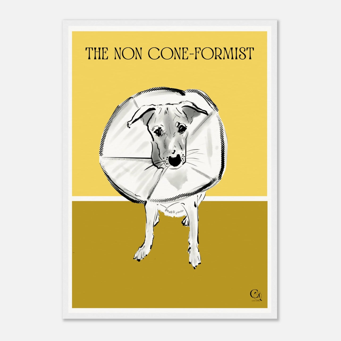Quirky Dog Poster Non Coneformist