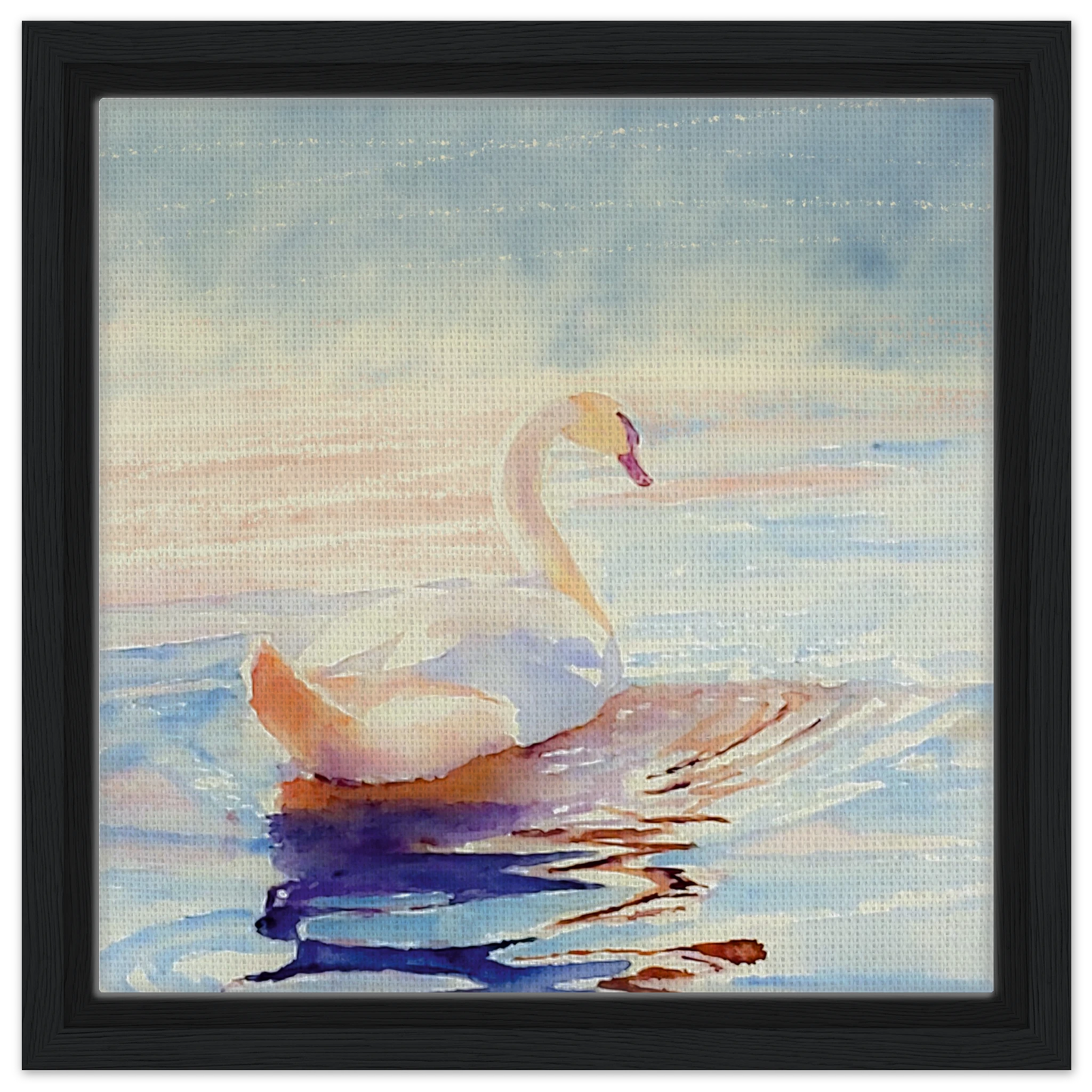 Grace in Stillness Swan Canvas Print