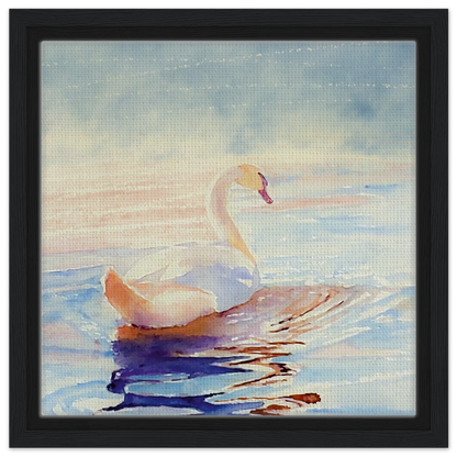 Grace in Stillness Swan Canvas Print