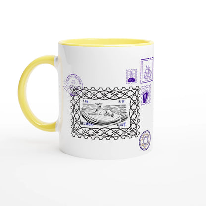 Mumbai Post 11Oz Color Filled Ceramic Mug.