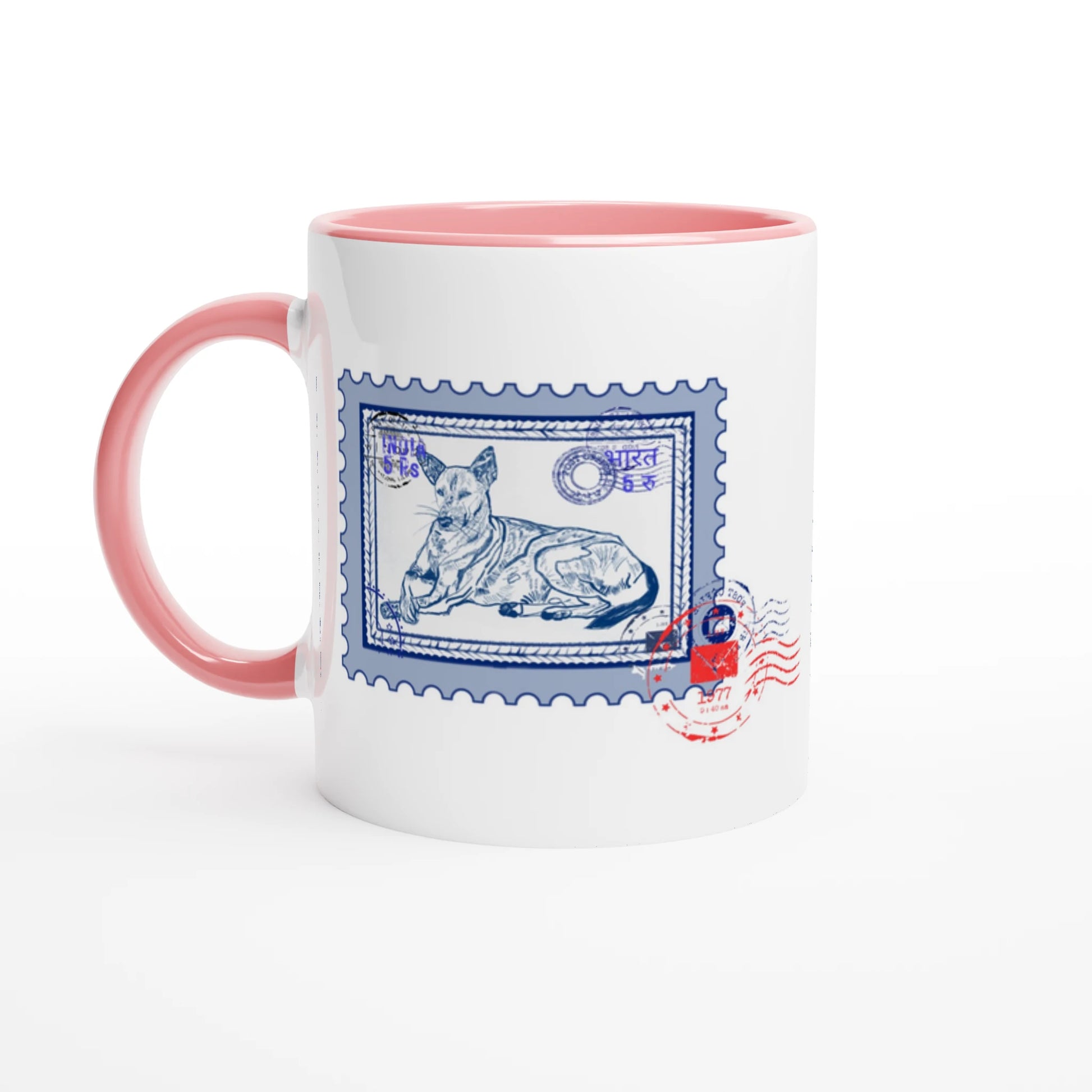 Midnight Post 11Oz Color Filled Ceramic Mug.