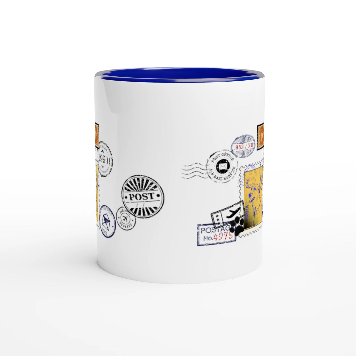 Yellow Post 11Oz Color Filled Ceramic Mug.