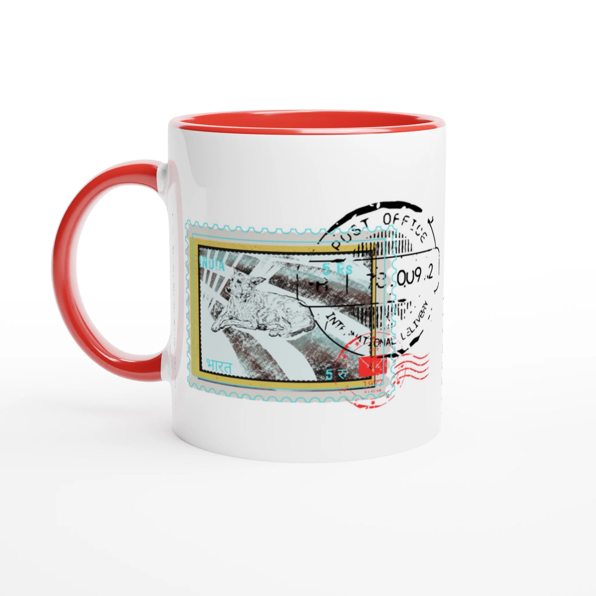 Streetside Post 11Oz Color Filled Ceramic Mug.