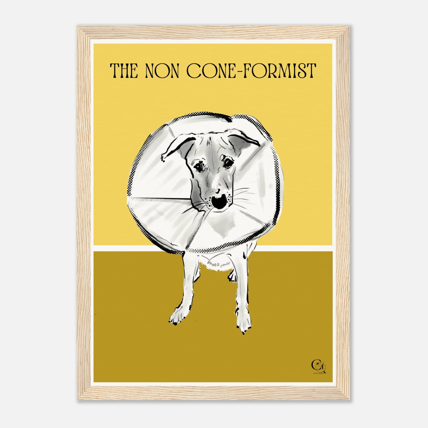 Quirky Dog Poster Non Coneformist