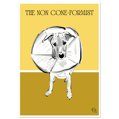 Quirky Dog Poster Non Coneformist