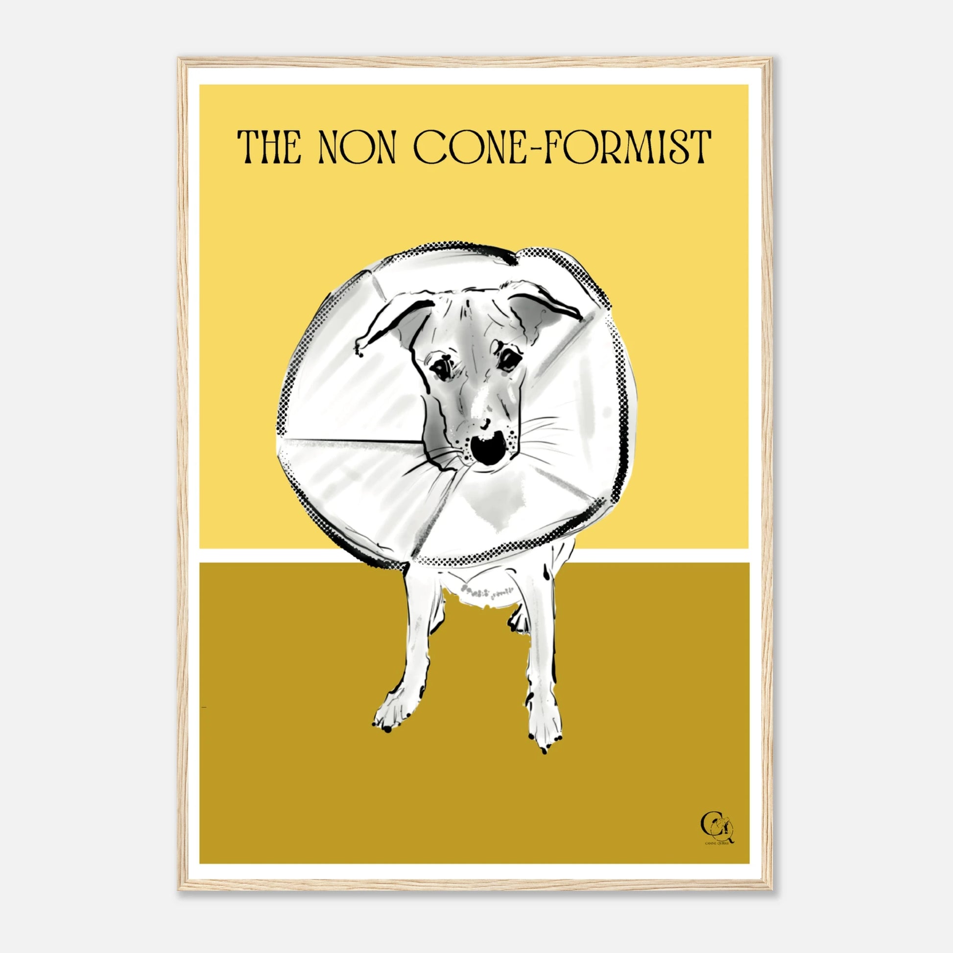 Quirky Dog Poster Non Coneformist