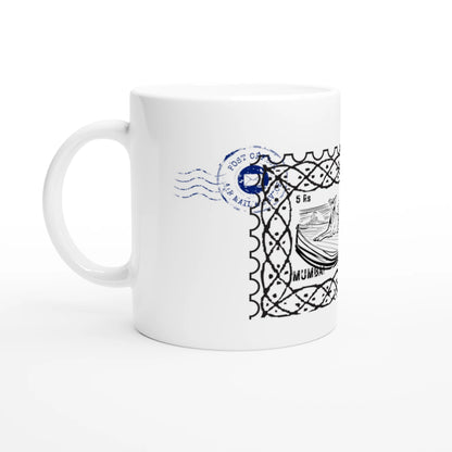 Mumbai Post 11Oz Color Filled Ceramic Mug.