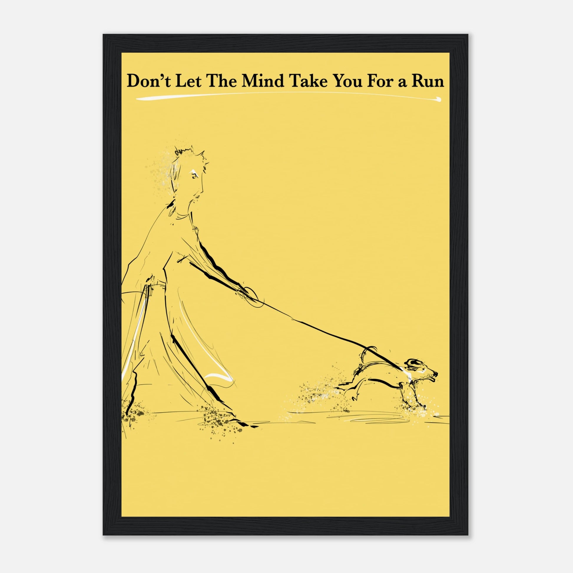 Motivational Poster Mind On a Leash 