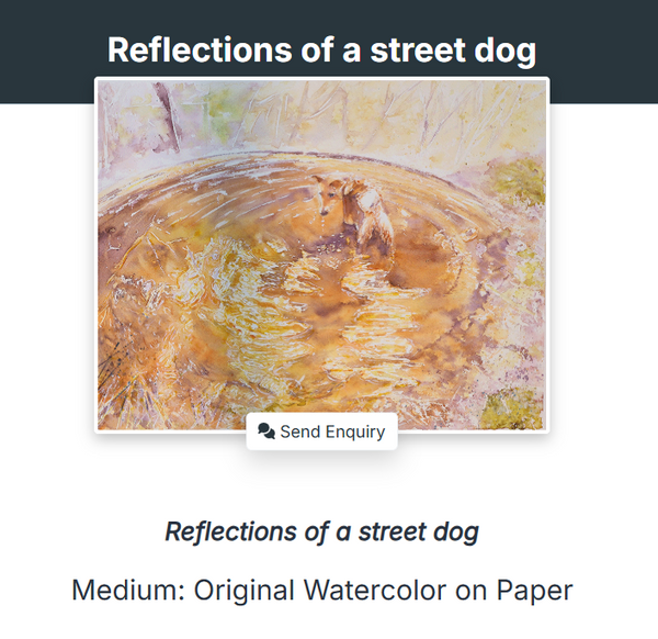 Top 100+ Juried entries | Reflections of a Street Dog | Wild Heart Gallery