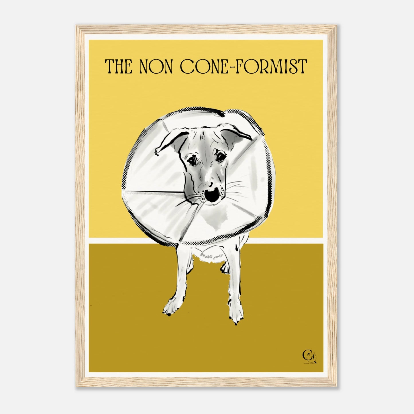 Quirky Dog Poster Non Coneformist