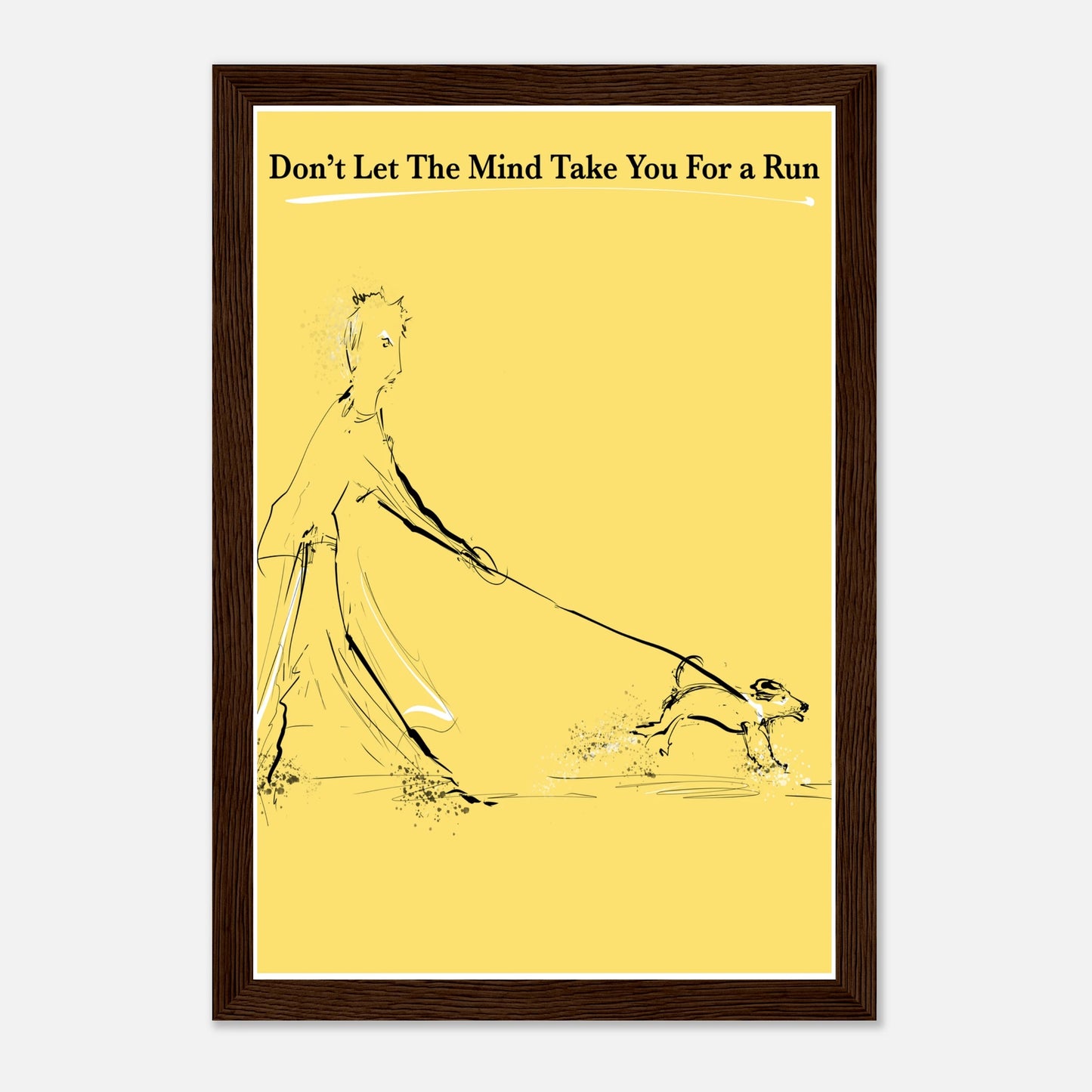 Motivational Poster Mind On a Leash 