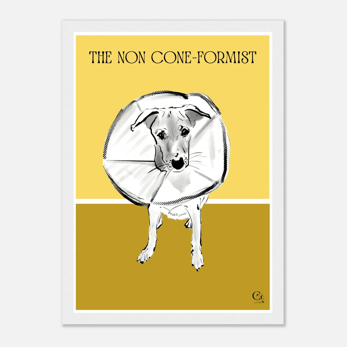 Quirky Dog Poster Non Coneformist