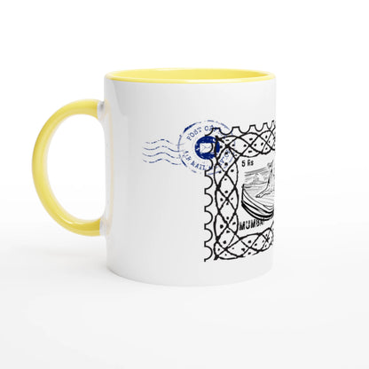 Mumbai Post 11Oz Color Filled Ceramic Mug.