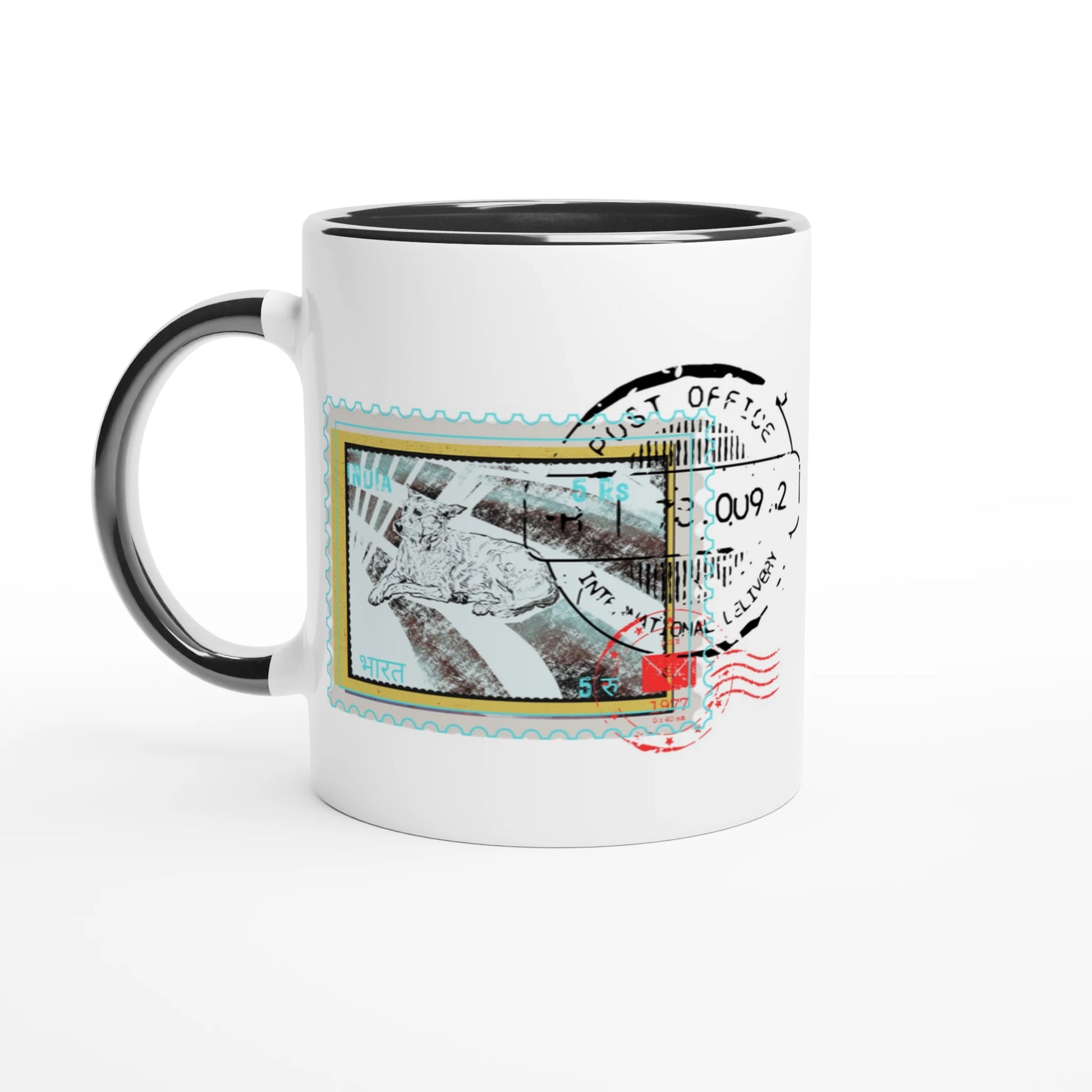 Streetside Post 11Oz Color Filled Ceramic Mug.