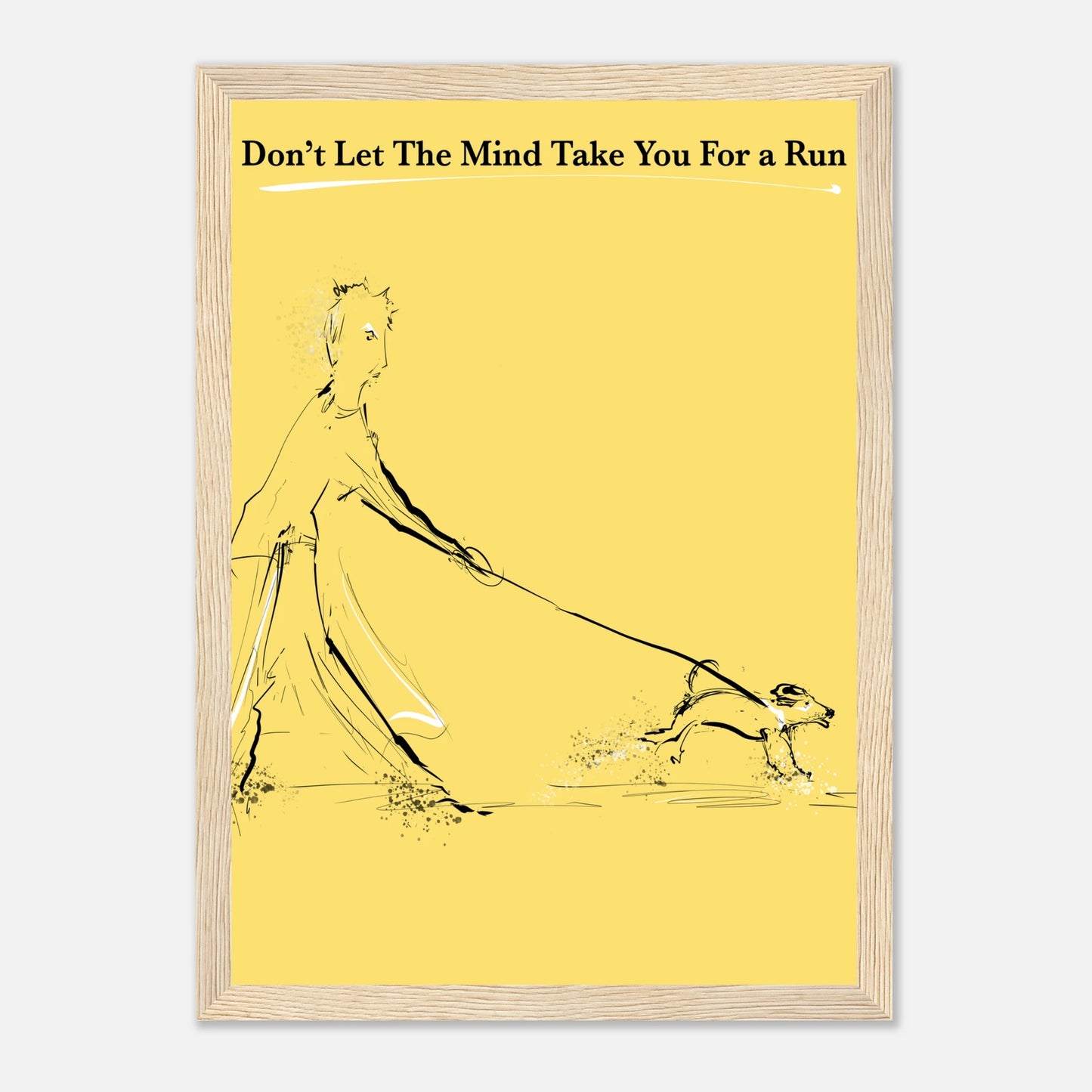 Motivational Poster Mind On a Leash 