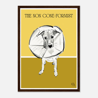 Quirky Dog Poster Non Coneformist