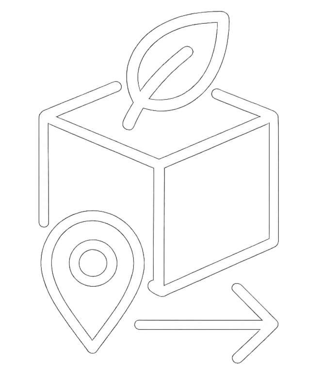 Local sustainable shipping for dog art prints and ecopackaging